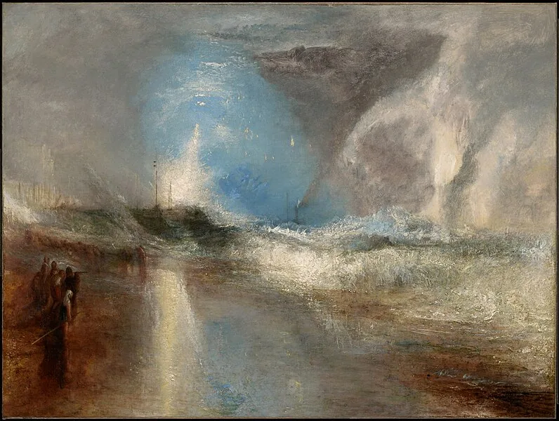 Rockets and Blue Lights  by Joseph Mallord William Turner, 1840
