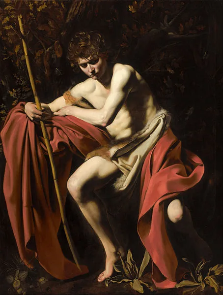 Saint John the Baptist in the Wilderness by Michelangelo Merisi da  Caravaggio, 1604