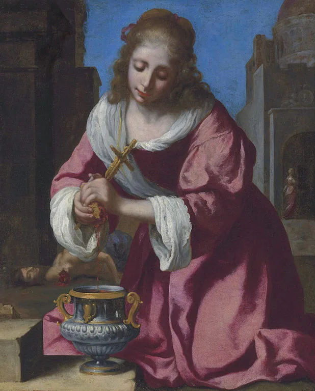 Saint Praxedis by Johannes Vermeer, 1665
