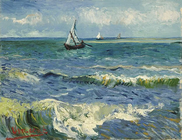 Seascape near Les Saintes-Maries-de-la-Mer  by Vincent van Gogh, 1888