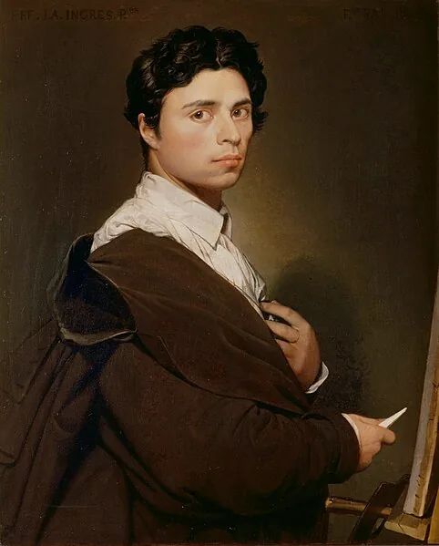 Self-portrait at the age of twenty-four by Jean Auguste Dominique Ingres, 1804
