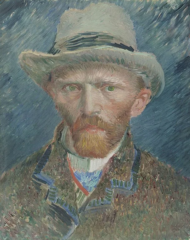 Self-Portrait with Grey Felt Hat by Vincent van Gogh, 1887