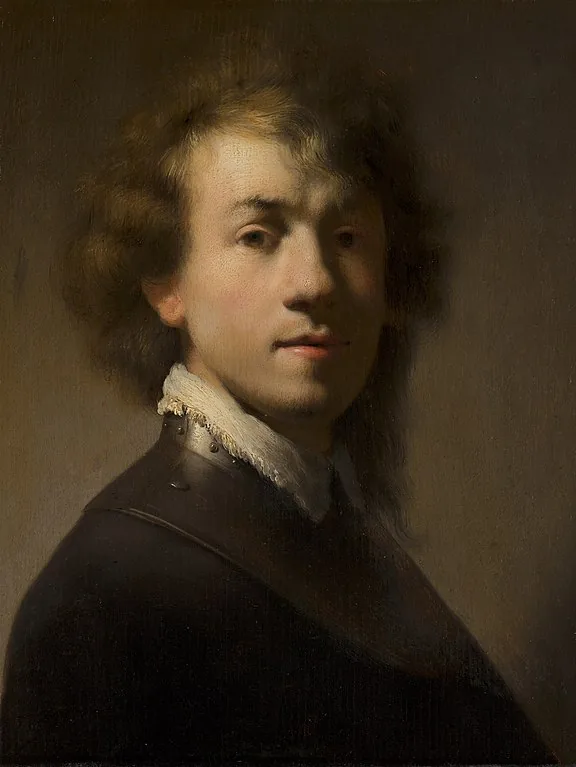 Self portrait with Lace Collar by Rembrandt van Rijn, 1629