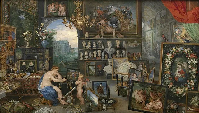 Sight (The Five Senses in Five Paintings ) by Jan Brueghel the Elder, 1617