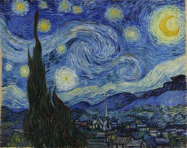 Starry Night by Vincent van Gogh, 1889