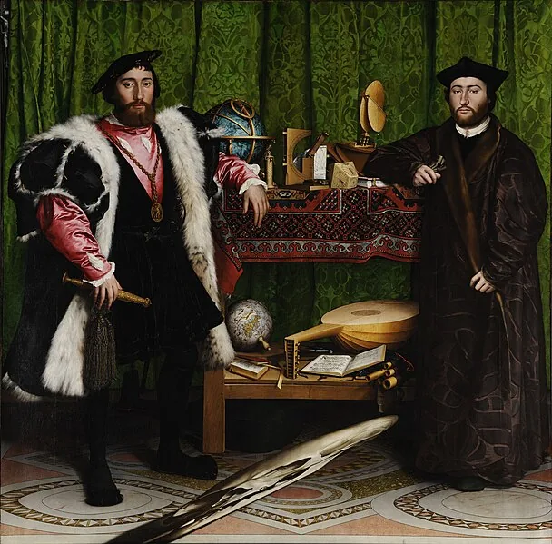 The Ambassadors by Hans Holbein the Younger, 1533