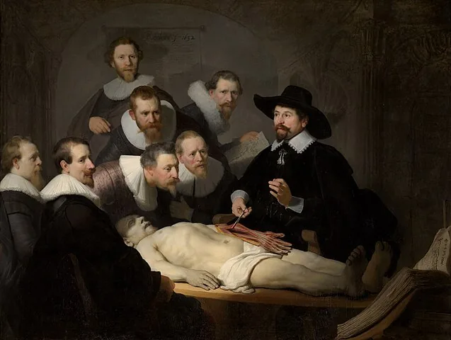 The Anatomy Lesson of Dr. Nicolaes Tulp by Rembrandt van Rijn, 1632