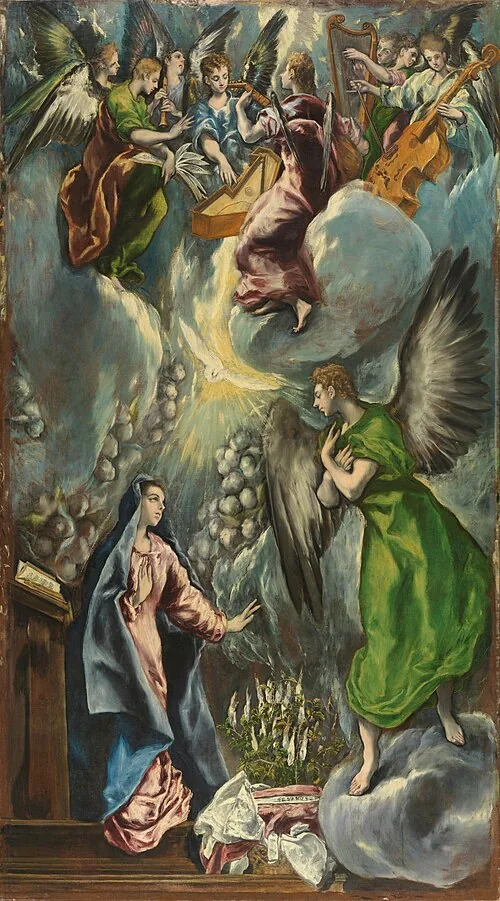 The Annunciation by Doménikos Theotokópoulos, 1597