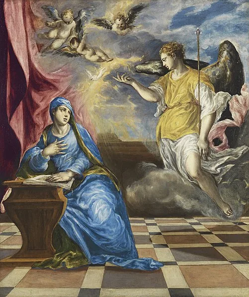 The Annunciation by Doménikos Theotokópoulos, 1576