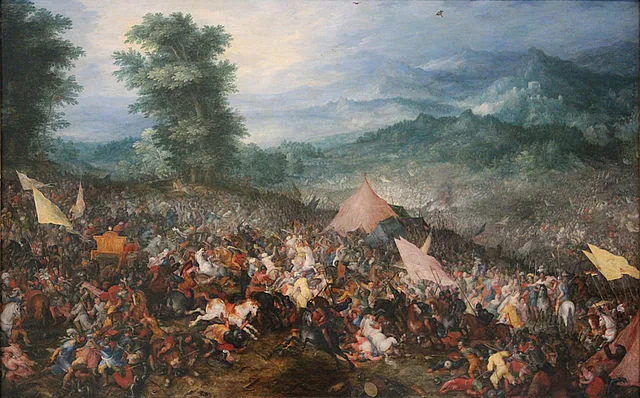 The Battle of Issus by Jan  Brueghel the Elder, 1602