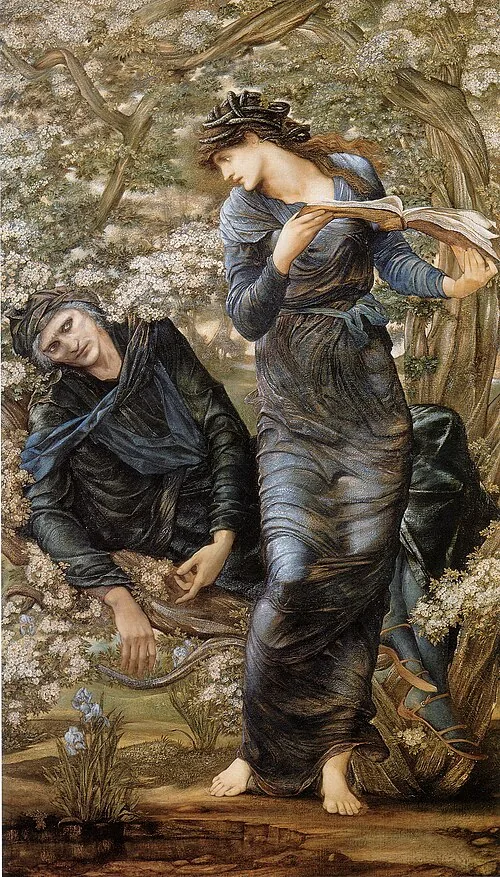 The Beguiling of Merlin by Edward Coley Burne-Jones, 1874