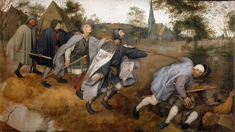 The Blind Leading the Blind by Pieter Bruegel, 1568