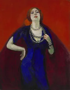 The Blue Dress by Cornelis Theodorus Maria Kees van Dongen, 1911