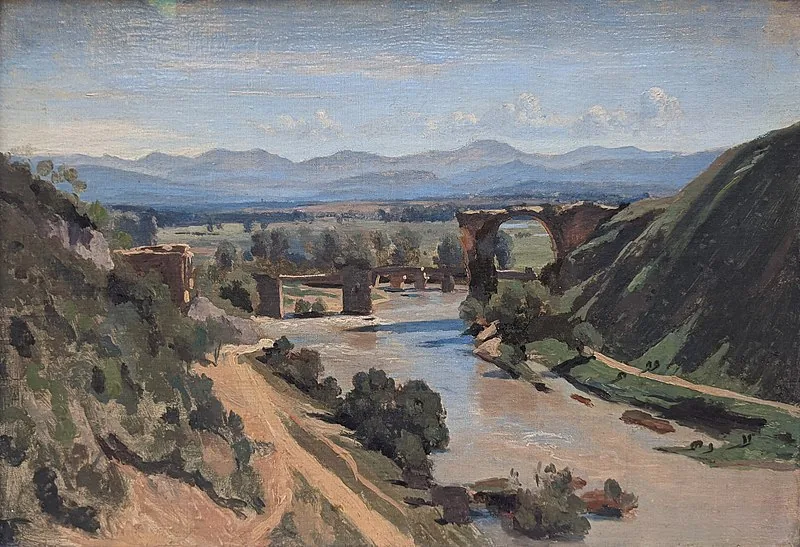 The Bridge at Narni by Jean-Baptiste-Camille Corot, 1826