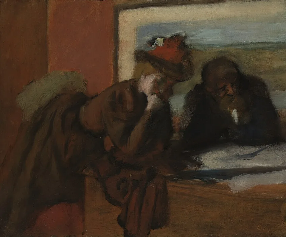 The Conversation by Edgar Degas, 1885