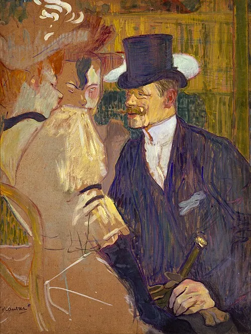 The Englishman at the Moulin Rouge by Henri de Toulouse-Lautrec, 1892