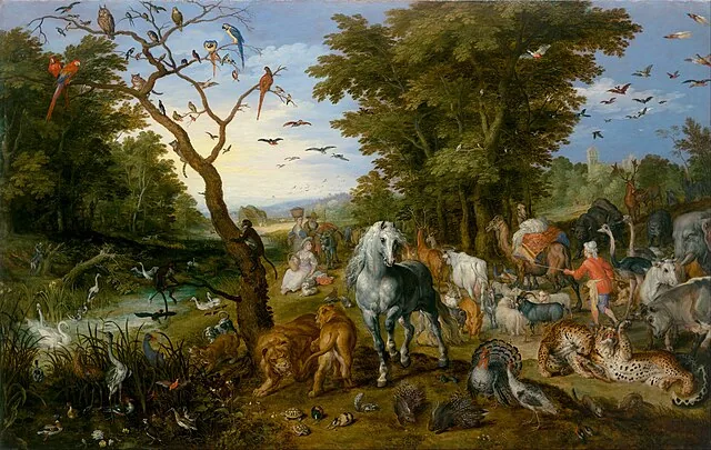 The Entry of the Animals into Noah's Ark by Jan  Brueghel the Elder, 1613