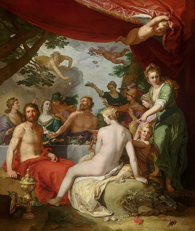 The Feast of the Gods at the Wedding of Peleus and Thetis by Abraham  Bloemaert, 1638