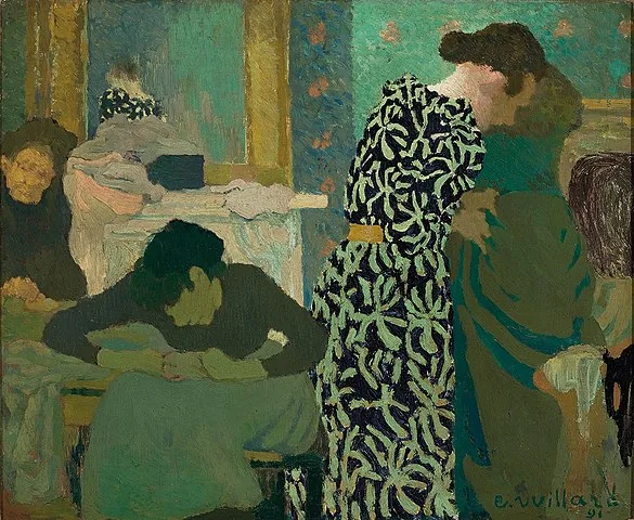The Flowered Dress by Édouard Vuillard, 1891