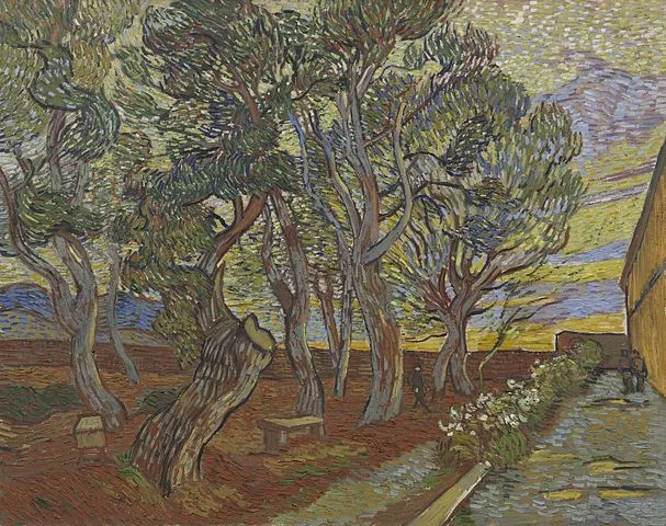 The Garden at the Asylum   by Vincent van Gogh, 1889