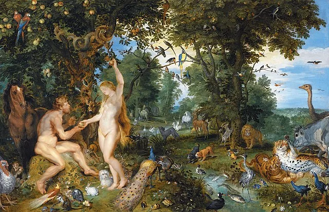 The Garden of Eden with the Fall of Man by Jan  Brueghel the Elder, 1617