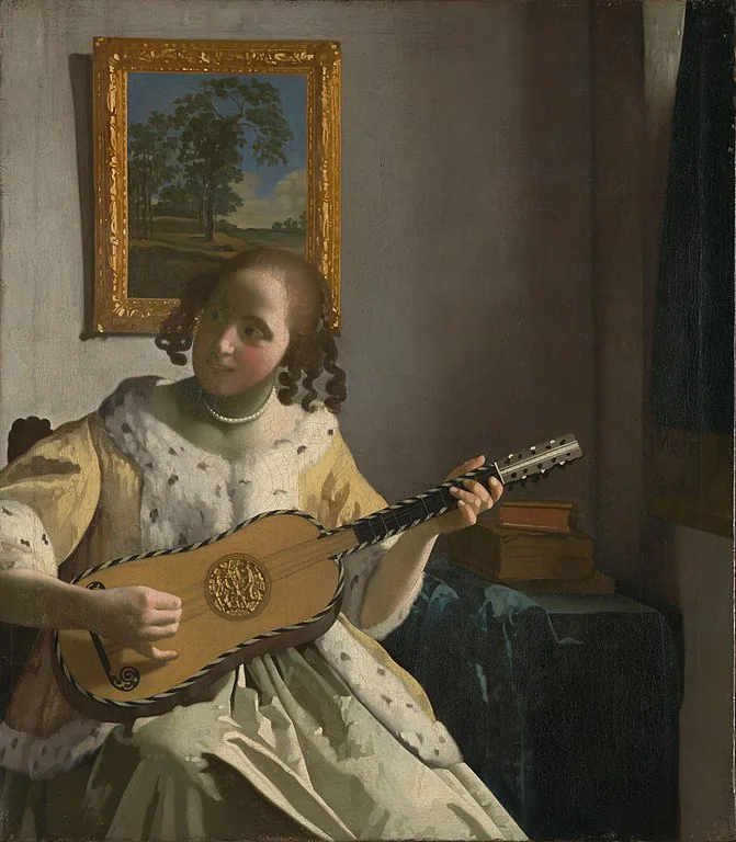 The Guitar Player by Johannes Vermeer, 1673