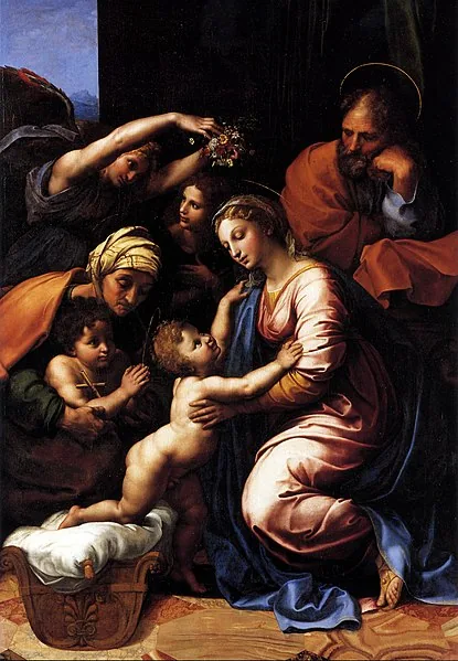 The Holy Family of Francis I by Raffaello Sanzio da Urbino, 1518