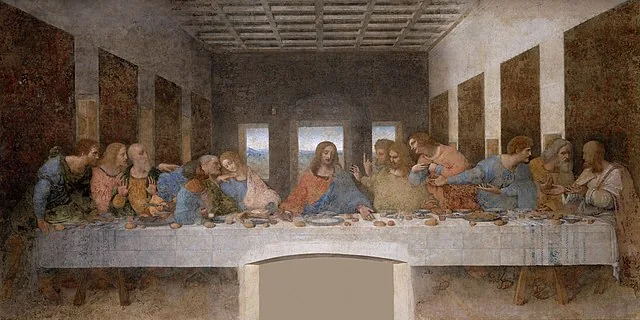 The LastSupper by Leonardo da Vinci, 1495