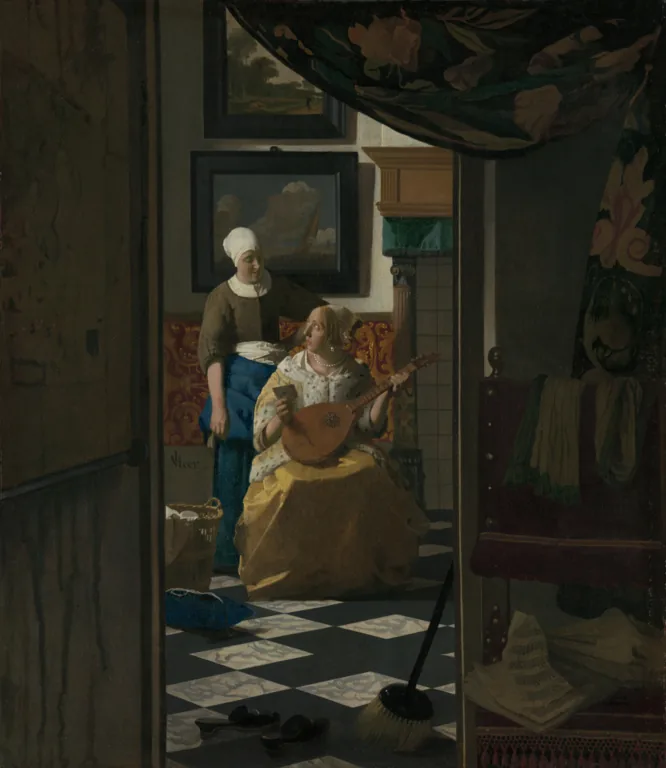 The Love Letter by Johannes Vermeer, 1668