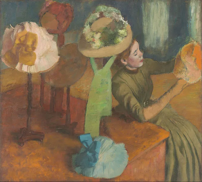 The Millinery Shop by Edgar Degas, 1879