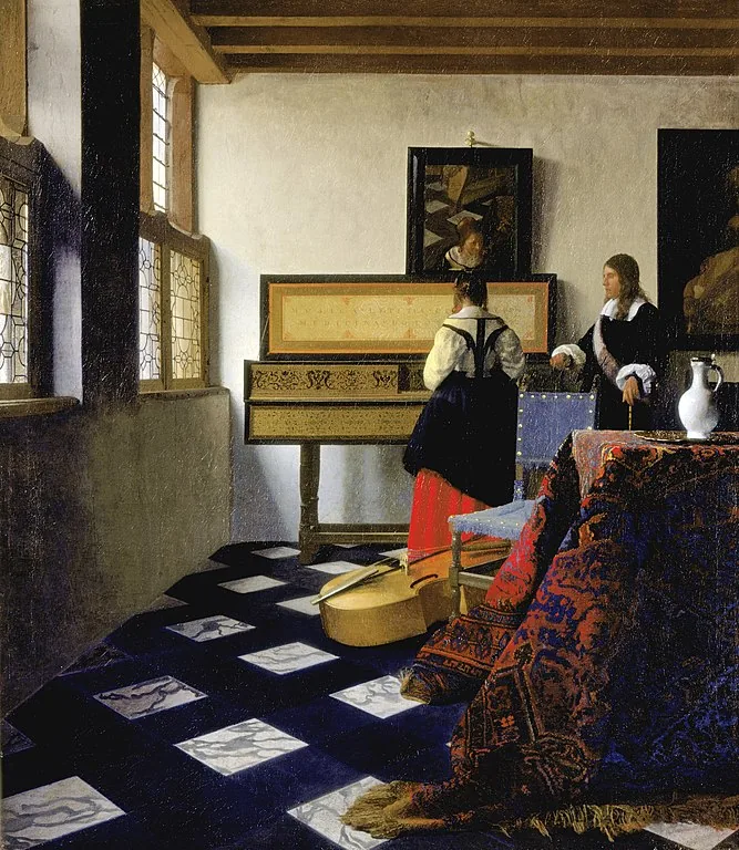 The Music Lesson by Johannes  Vermeer, 1665