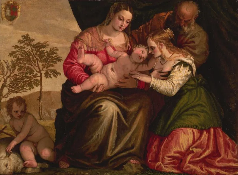 The Mystical Marriage of Saint Catherine  by Paolo Veronese, 1547