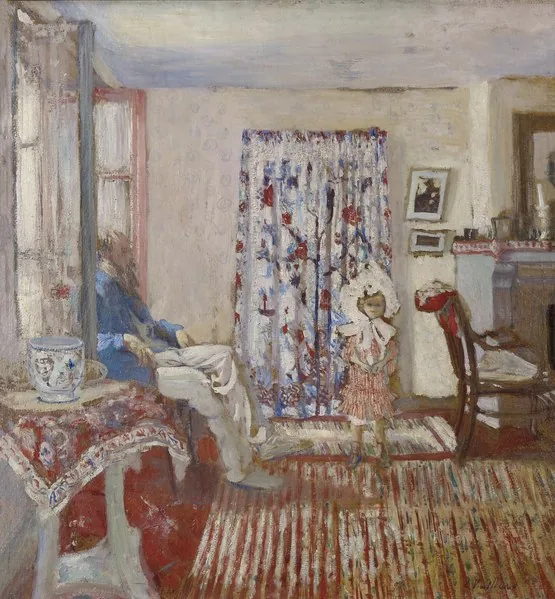 The Painter Ker-Xavier Roussel and His Daughter by Édouard Vuillard, 1903