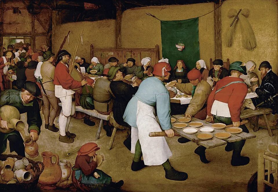The Peasant Wedding by Pieter Bruegel, 1658
