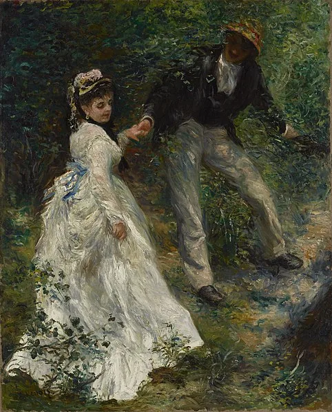 The Promenade by Pierre-Auguste Renoir, 1870