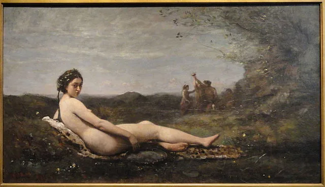 The Repose by Jean-Baptiste-Camille Corot, 1865