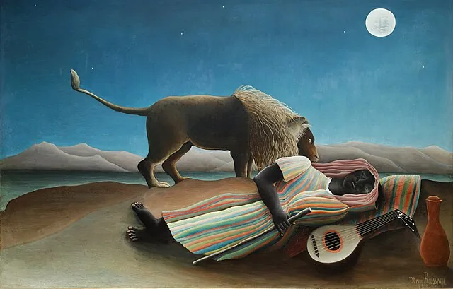 The Sleeping Gypsy by Henri Julien Félix Rousseau, 1897