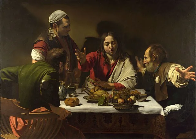 The Supper at Emmaus by Michelangelo Merisi da Caravaggio, 1601