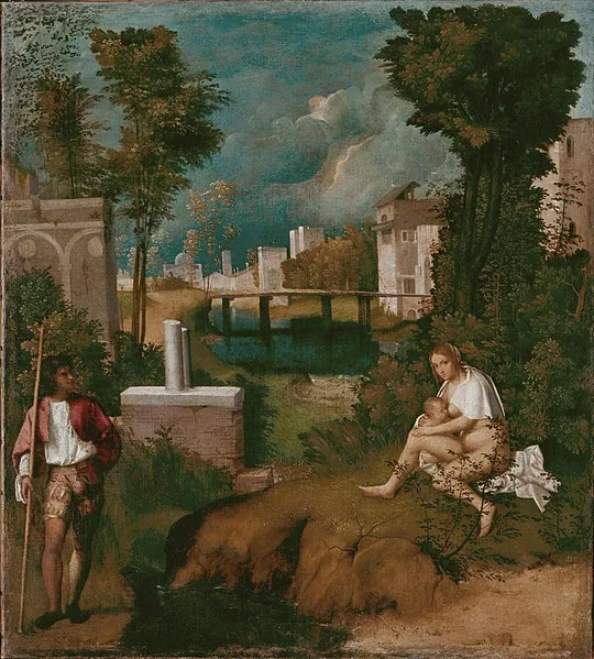 The Tempest by Giorgio Barbarelli Da Castelfranco, 1505