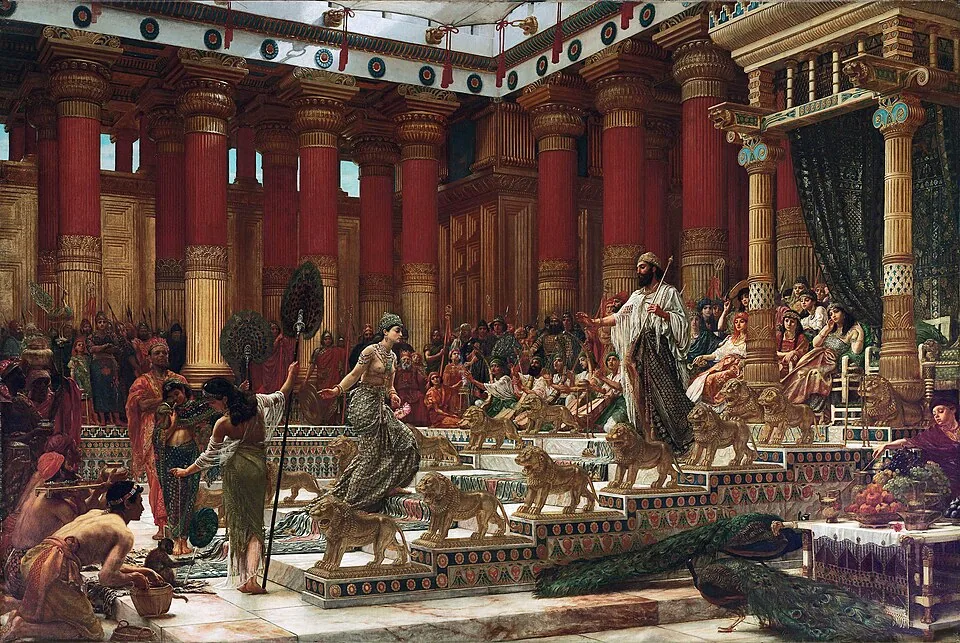 The visit of the Queen of Sheba to King Solomon  by Edward John  Poynter, 1890