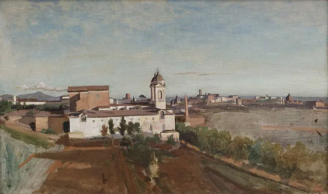 Trinità dei Monti by Jean-Baptiste-Camille Corot, 1830