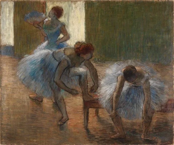 Trois danseuses a la classe de danse by Edgar Degas, 1888