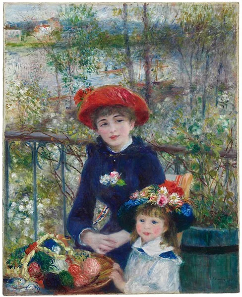 Two Sisters (On the Terrace) by Pierre-Auguste Renoir, 1881