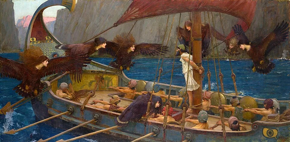 Ulysses and the Sirens  by John William Waterhouse, 1891