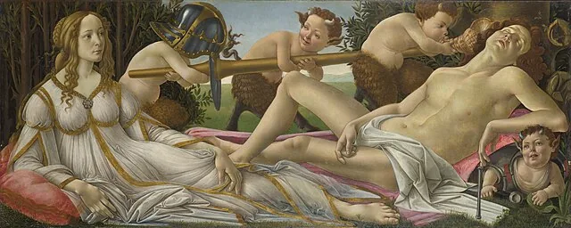 Venus and Mars by Sandro Botticelli, 1483