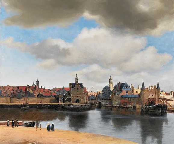 View of Delft by Johannes  Vermeer, 1660
