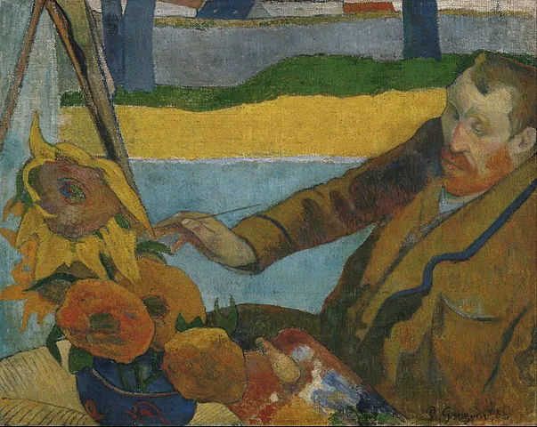 Vincent van Gogh Painting Sunflowers by Paul Gauguin, 1888