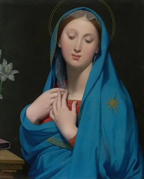 Virgin of the Adoption by Jean Auguste Dominique Ingres, 1858