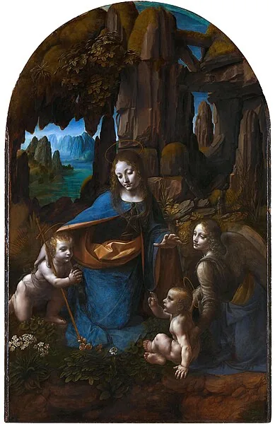 Virgin of the Rocks by Leonardo da Vinci, 1491