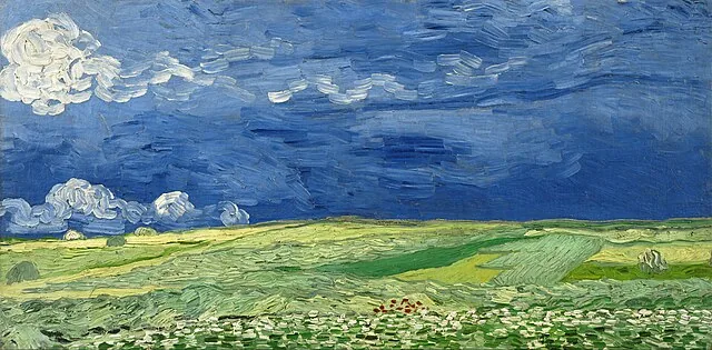 Wheatfield under Thunderclouds by Vincent van Gogh, 1890
